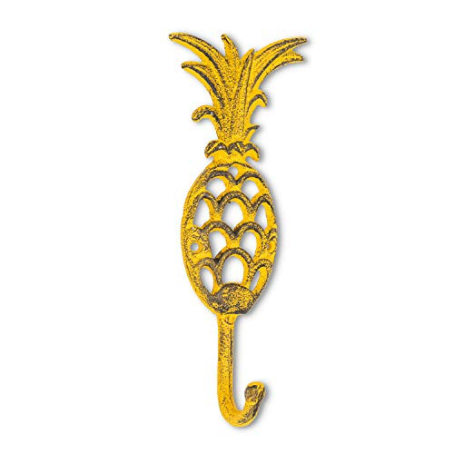 Abbott Collection 27-FOUNDRY-2065 Pineapple Hook Antique Yellow