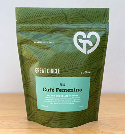 Great Circle Coffee Peru Cafe Femenino - Whole Bean Coffee - Fresh Roasted Coffee Grown by Women - Medium Roast - Organic Coffee Beans - Chocolatey - Specialty Coffee Great Circle Coffee Peru Cafe Femenino - Whole Bean Coffee - Fresh Roasted Coffee Grown by Women - Medium Roast - Organic Coffee Beans - Chocolatey - Specialty Coffee