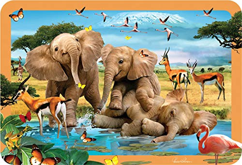 EuroGraphics Howard Robinson Elephants Selfie 3D Placemat
