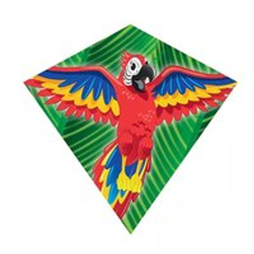 WINDNSUN 18 Mini Diamond Nylon Kite with Skytails-Handle and Line Included- -Macaw- WINDNSUN 18 Mini Diamond Nylon Kite with Skytails-Handle and Line Included- -Macaw-