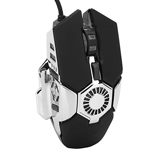 Hilitand Wired Mouse Wired 6 Buttons Colorful Glow 6400dpi Gamer Computer Mice Wired Programmable Computer Laptop Mice USB Wired Mouse