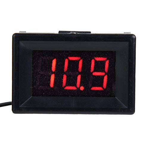 0.36 Inch Voltmeter Power Panel DC 2.4 to 30V Voltage Meter Home Office LED Display-Font Backlit red-