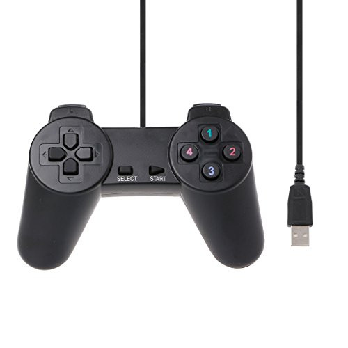 huanban072 USB 2.0 Wired Game Controller Gamepad Gaming Joystick for Laptop Computer PC