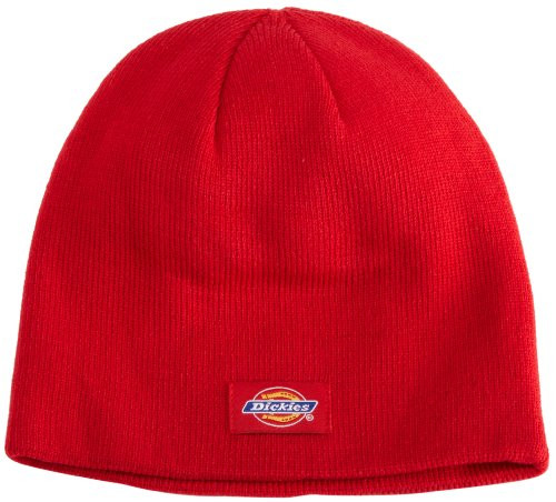 Dickies Mens Knit Beanie Red One Size