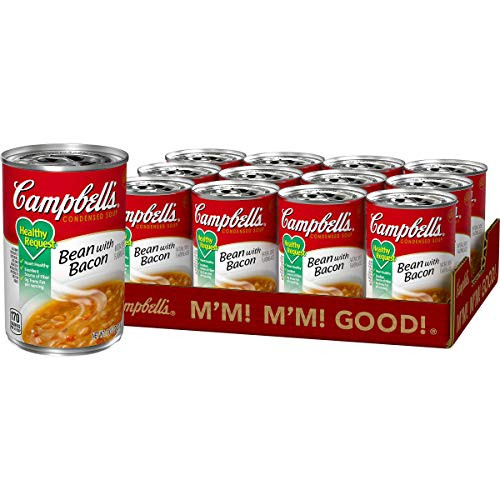 Campbells Condensed Healthy Request Bean with Bacon Soup 11.5 oz. Can -Pack of 12- Campbells Condensed Healthy Request Bean with Bacon Soup 11.5 oz. Can -Pack of 12-
