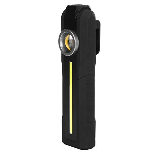 Work Flashlight USB Rechargeable Portable Waterproof Inspection Flashlight High Brightness for Emergency Camping Mountaineering Hiking