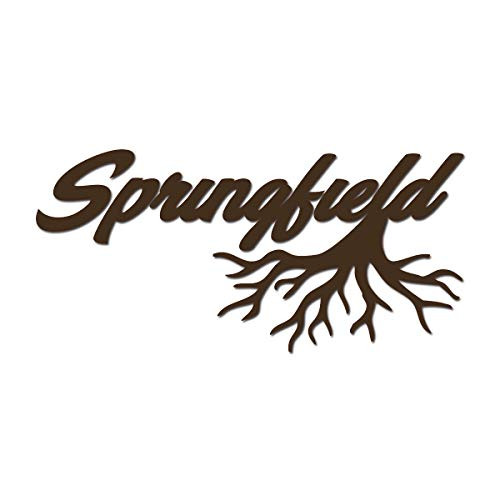 Milk Mug Designs Springfield Massachusetts Roots Hometown City 10 inch Brown Vinyl Decal
