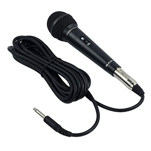 Nady SP-4C Dynamic Neodymium Microphone - Professional vocal microphone for performance stage karaoke public speaking recording - includes 15 XLR-to-1/4 inch cable
