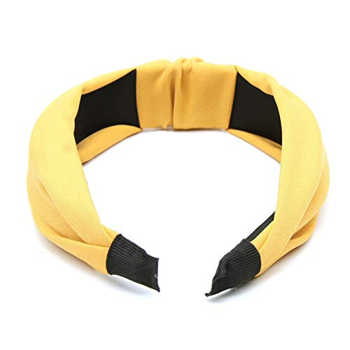 Hair Band Solid Color Knot Headbands for Women Simple Fabric Girls Hairband Women Hair Accessories Wide Side Hair Band Women Headband -Color Camel- Hair Band Solid Color Knot Headbands for Women Simple Fabric Girls Hairband Women Hair Accessories Wide Side Hair Band Women Headband -Color Camel-