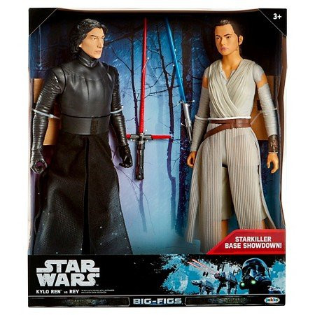 Star Wars Kylo Ren vs. Rey Action Figure 18" - 2 pk