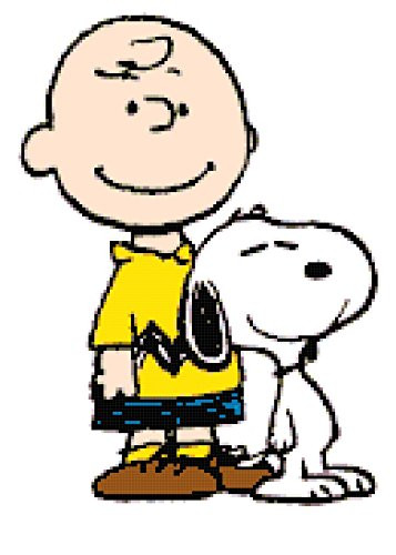 Peanuts Charlie Brown and Snoopy Counted Cross Stitch Pattern