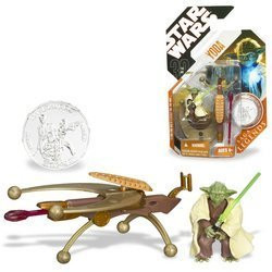Star Wars YODA w/ Lightsaber Action Figure 30th Legends w/ Coin