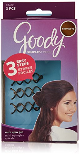 Goody WoMens Simple Styles Mini Spin Pins 3 Count -Pack of 3-