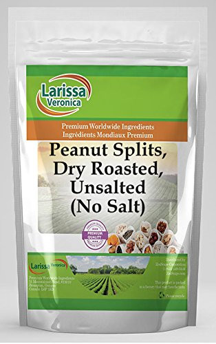 Peanut Splits Dry Roasted Unsalted -No Salt- -16 oz ZIN 526010-