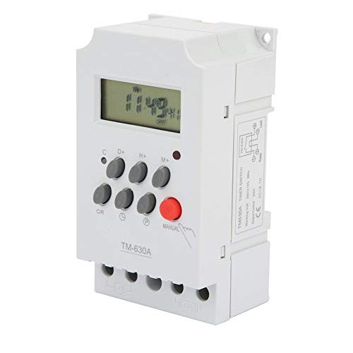 Microcomputer Timer Switch TM630A 12V DC/AC220V LCD Digital Display Automatic Programmable Microcomputer Timer Switch-AC220V-