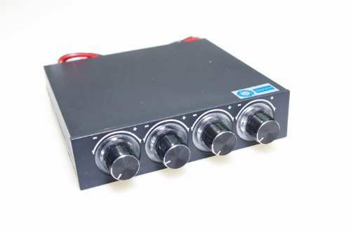 SMAKN 3.5 inch Pc Cpu Hdd 4 Channel Fan Speed Controller Control Led Cooling Front Panel