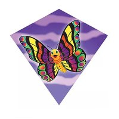 WINDNSUN 18 Mini Diamond Nylon Kite with Skytails-Handle and Line Included- -Butterfly- WINDNSUN 18 Mini Diamond Nylon Kite with Skytails-Handle and Line Included- -Butterfly-