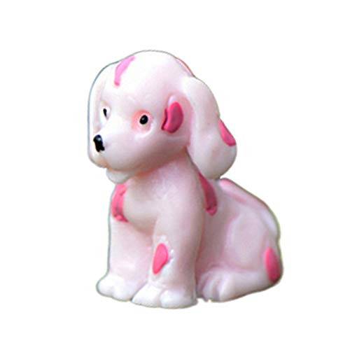 zhenleisier Miniature Garden Decoration Resin Mini Dog Figurine Craft DIY Miniature Fairy Garden Accessories Micro Landscape Bonsai Doll House Home Ornament Pink zhenleisier Miniature Garden Decoration Resin Mini Dog Figurine Craft DIY Miniature Fairy Garden Accessories Micro Landscape Bonsai Doll House Home Ornament Pink