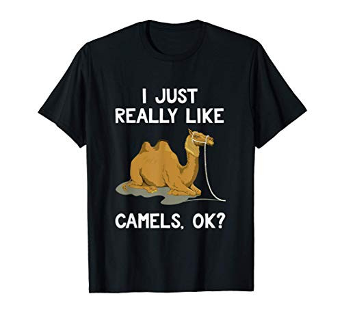 Funny Camel Gift Animal Humor I Just Really Like Camels OK? T-Shirt