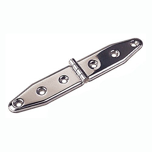 Sea Dog Line 201136 6-1/8 inch Strap Hinge Stainless Steel Pair 132-1803
