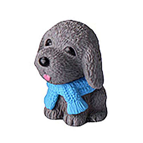 zhenleisier Miniature Garden Decoration Scarf Dog Puppy Figurine Craft DIY Miniature Fairy Garden Accessories Micro Landscape Bonsai Doll House Home Ornament Grey zhenleisier Miniature Garden Decoration Scarf Dog Puppy Figurine Craft DIY Miniature Fairy Garden Accessories Micro Landscape Bonsai Doll House Home Ornament Grey