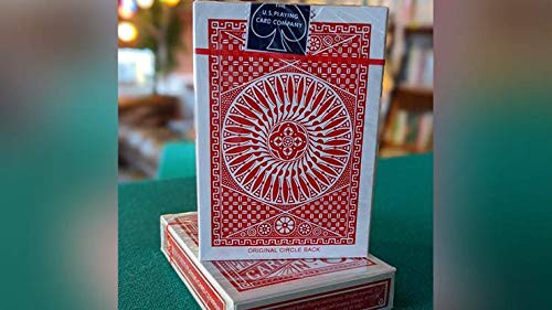 MJM Experts Thin Crushed Tally Ho Circle Back -Red- Playing Cards