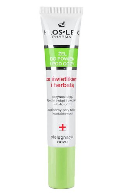 EYEBRIGHT Lid  and  under eye gel with eyebright and green tea 15ml TUBA FLOS-LEK anti-itching effect reduces tiredness by Flos Lek EYEBRIGHT Lid  and  under eye gel with eyebright and green tea 15ml TUBA FLOS-LEK anti-itching effect reduces tiredness by Flos Lek