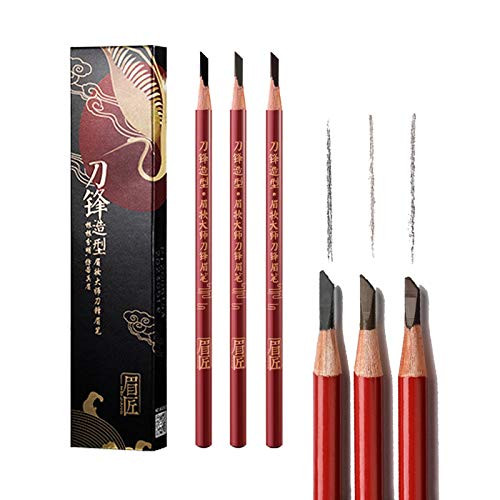 Microblading eyebrow pen Eyebrow kit eyebrow tattoos Brow Ambassador Eyebrow Pencil Brow Liner Outlining Marking Pen eyebrow pencil waterproof Ablack PlusChestnut PlusDark brown