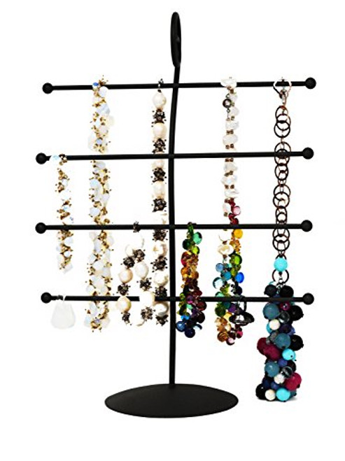 ARAD Jewelry Organizer, Jewelry Organizer for Hanging Necklaces, Bracelets & Rings - Metal Jewelry Holder, Necklace Holder, Jewelry Storage for Women (Black Scroll Design) ARAD Jewelry Organizer, Jewelry Organizer for Hanging Necklaces, Bracelets & Rings - Metal Jewelry Holder, Necklace Holder, Jewelry Storage for Women (Black Scroll Design)