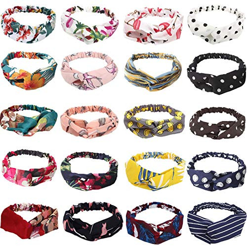 20 Pack Women Headband with Twist Knot Headbands for Women Boho Floal Style Criss Cross Head Wrap Hair Band 20 Pack Women Headband with Twist Knot Headbands for Women Boho Floal Style Criss Cross Head Wrap Hair Band