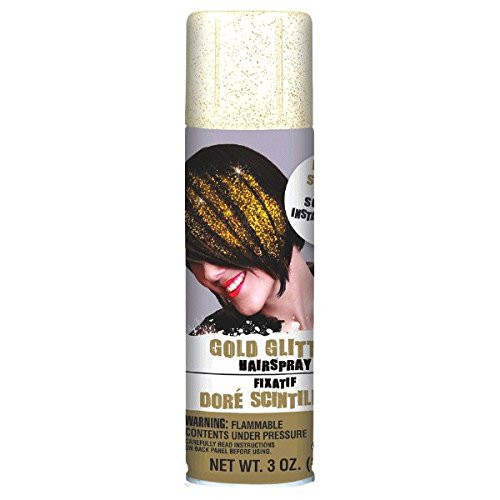Amscan Glitter Gold Hair Spray 1ct