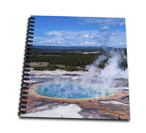 3dRose db_206794_1 Grand Prismatic Geyser Midway Geyser Basin Yellowstone NP Wyoming Drawing Book 8 by 8 inch
