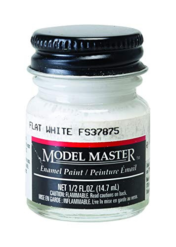 Testor Corp. Flat White -FS 37875- 1/2 oz Enamel Paint Bottle