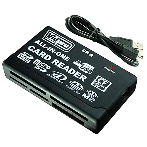 Vidpro CR-A 6-Slot All-in-One USB 2.0 Card Reader/Writer for SD CF MMC MS XD