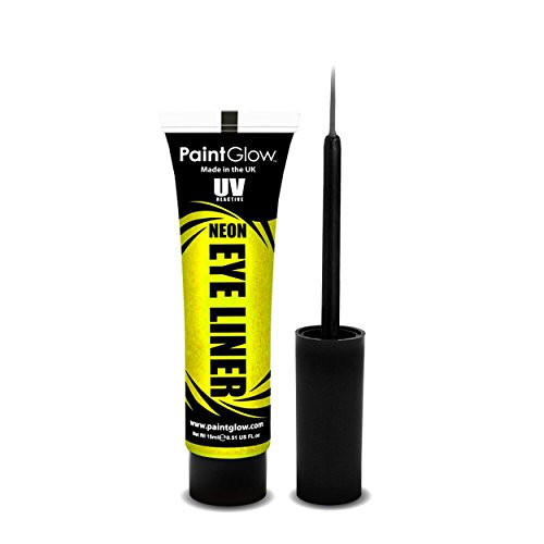 PaintGlow Neon UV Blacklight Reactive Eye Liner -Yellow-