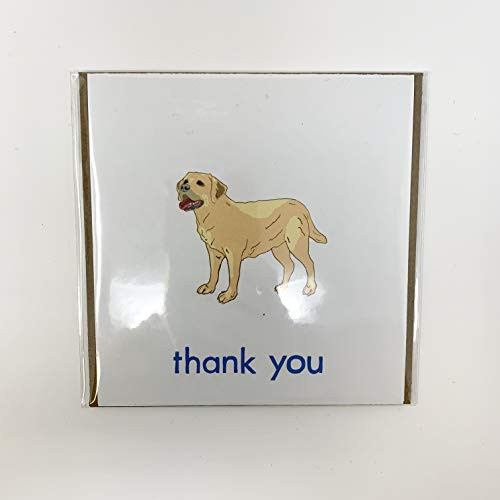 Yellow Labrador Retriever Thank You Greeting Card