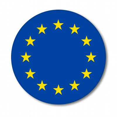 AK Wall Art European Union Circle Vinyl Sticker - Car Window Bumper Laptop - Select Size