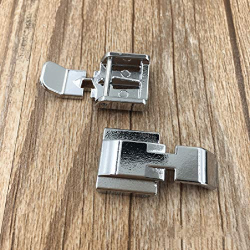 Zipper Foot 2 Sides Sewing Accessory for Brother Janome Singer Snap-on Models qsbai