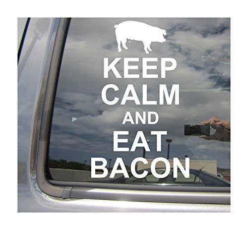 Right Now Decals Keep Calm and Eat Bacon - Funny Humor - Cars Trucks Moped Helmet Hard Hat Auto Automotive Craft Laptop Vinyl Decal Store Window Wall Sticker 03011 Right Now Decals Keep Calm and Eat Bacon - Funny Humor - Cars Trucks Moped Helmet Hard Hat Auto Automotive Craft Laptop Vinyl Decal Store Window Wall Sticker 03011