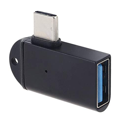 nengzhuzu 90 Degree Type C to USB 3.0 Adapter OTG Converter for Laptop Cellphone Tablet PC