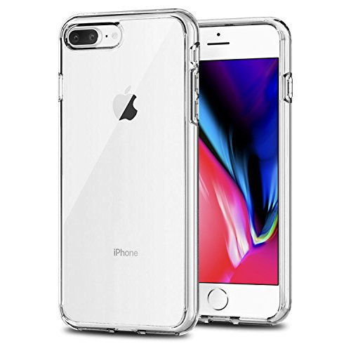 TENOC Case Compatible for Apple iPhone 7 Plus and iPhone 8 Plus 5.5 Inch, Crystal Clear Soft TPU Cover Full Protective Bumper