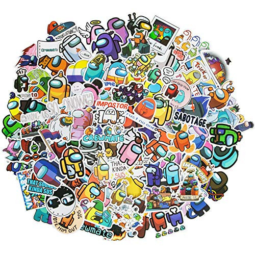 Brifay 100Pcs Among Us Stickers for Laptop Waterproof Vinyl Water Bottle Stickers for Hydroflasks Skateboard Bicycle Luggage Phone Decal Gift Cartoon Stickers for Teens Brifay 100Pcs Among Us Stickers for Laptop Waterproof Vinyl Water Bottle Stickers for Hydroflasks Skateboard Bicycle Luggage Phone Decal Gift Cartoon Stickers for Teens