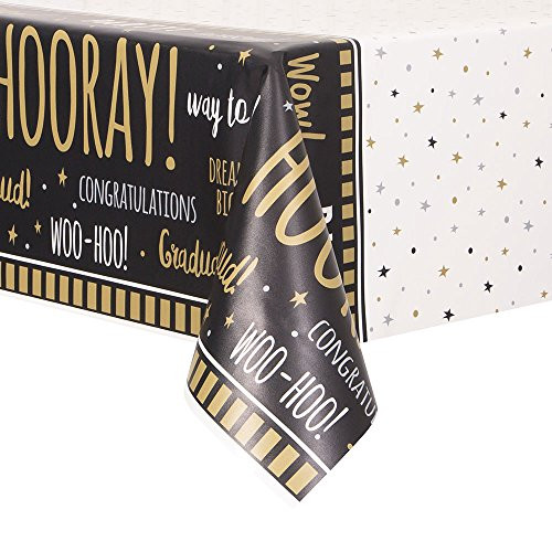 You Did It Graduation Party Plastic Tablecloth 84 inch x 54 inch 1 Ct.