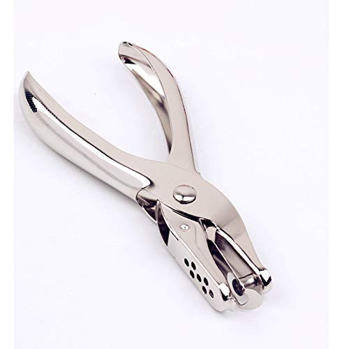 Single Hole Puncher Small Shaped Circle Metal Single Handheld Hole Paper Punch8 Sheet Capacity Classic Office Paper Punch for Craft PaperPerfect for Home Office School Supplies and DIY Crafts