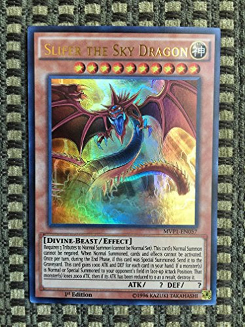 YU-GI-OH - Slifer The Sky Dragon -MVP1-EN057- - The Dark Side of Dimensions Movie Pack - 1st Edition - Ultra Rare YU-GI-OH - Slifer The Sky Dragon -MVP1-EN057- - The Dark Side of Dimensions Movie Pack - 1st Edition - Ultra Rare