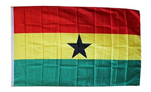 Dura-Poly by Flagline.com Ghana - 3 ft x 5 ft Polyester Flag