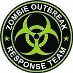 LPF USA 1-4 inch Black Green Zombie Outbreak Response Unit Team Hunting Decal Sticker