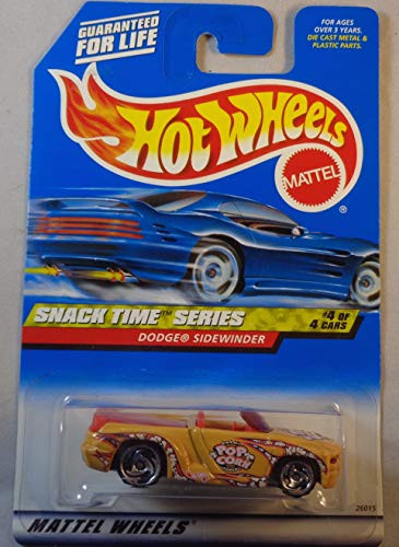 Hot Wheels Snack Time Series 4 Dodge Sidewinder Yellow Color 2000-16 Collectible Collector Car Mattel 164 Scale