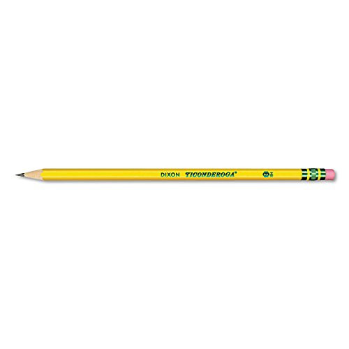 Ticonderoga 13806 Pre-Sharpened Pencil HB 2 Yellow Dozen