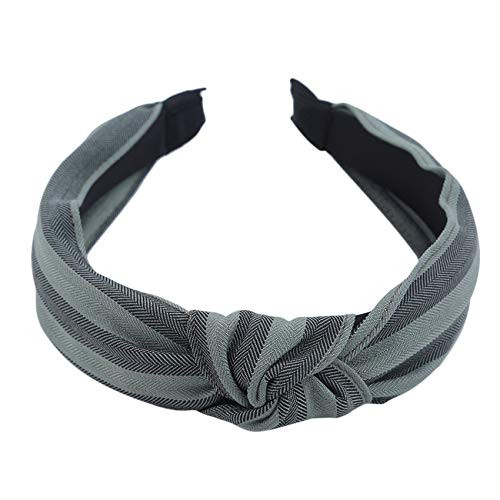 Weiy Twist Knotted Headband Vintage Cross Top Knot Head Band Wide Hairband for Women Hair AccessoryGreen Weiy Twist Knotted Headband Vintage Cross Top Knot Head Band Wide Hairband for Women Hair AccessoryGreen